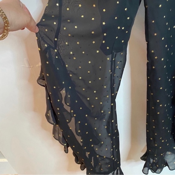 NWT Amanda Uprichard Moonlight Star Print Backless Roper Jumpsuit Size XS - Picture 10 of 11